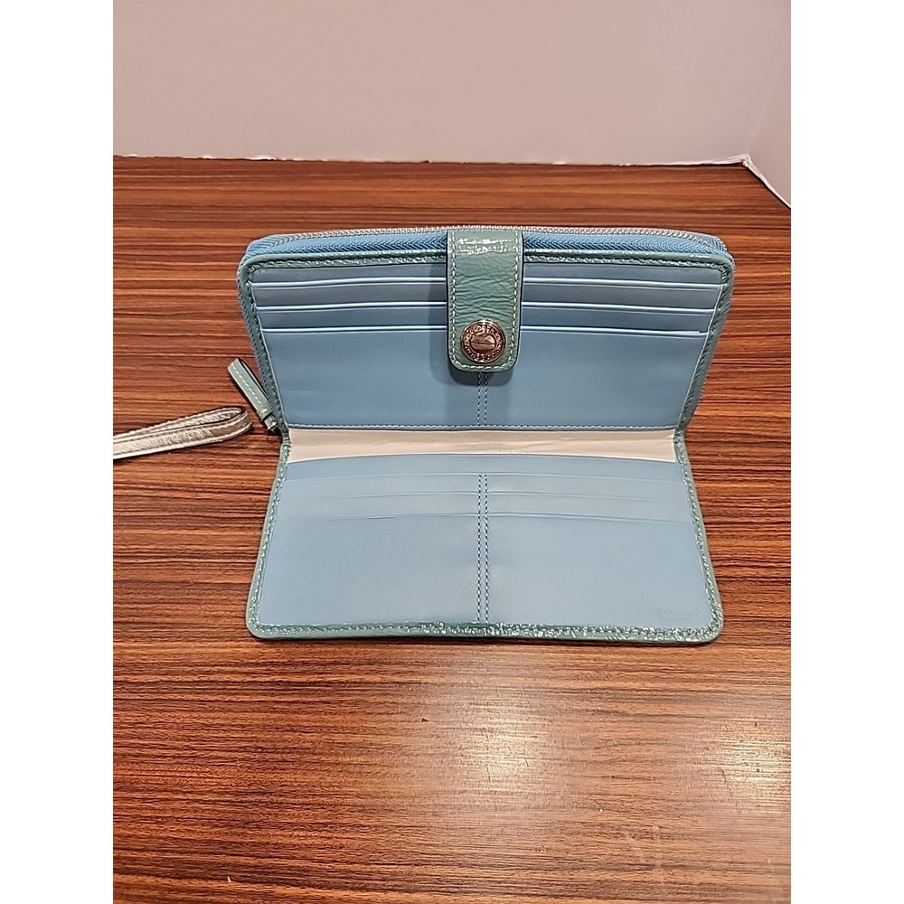Coach Signature E1151-F17428 Wallet & Handbag Multi Logo Canvas Patent - Picture 9 of 10